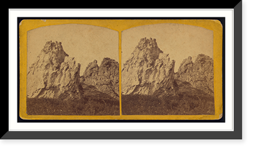 Historic Framed Print, The Main Ridge in Pleasant Park between Denver and Colorado City,  17-7/8" x 21-7/8"