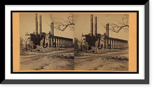 Historic Framed Print, Northwestern Depot Charleston S.C.,  17-7/8" x 21-7/8"