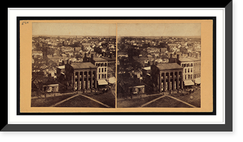 Historic Framed Print, Part of 1st and 7th ward Newark,  17-7/8" x 21-7/8"