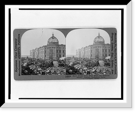 Historic Framed Print, Mans works seem frail when the elements revolt! Desolate earthquake ruins Yokohama Japan,  17-7/8" x 21-7/8"