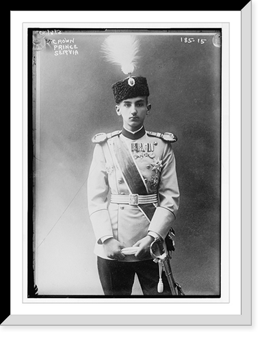 Ex-Crown Prince, in uniform, Historic Print