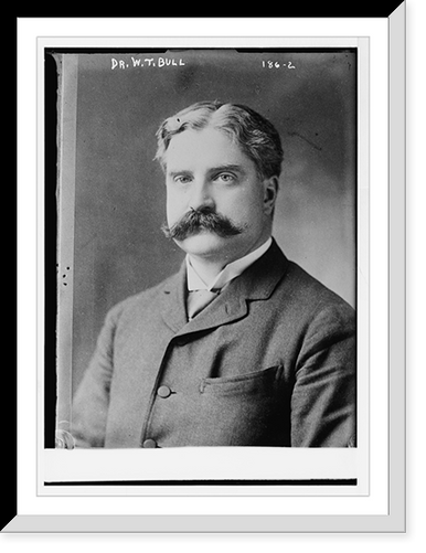 Dr. W.T. Bull, portrait bust, Historic Print