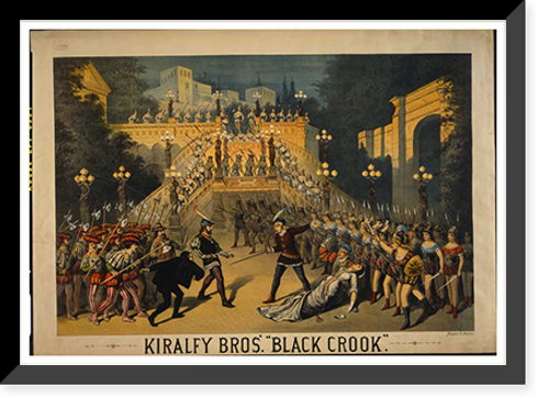 Historic Framed Print, Kiralfy Bros Black crook - 4,  17-7/8" x 21-7/8"