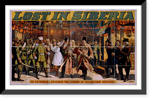 Historic Framed Print, Lost in Siberia - 3,  17-7/8" x 21-7/8"