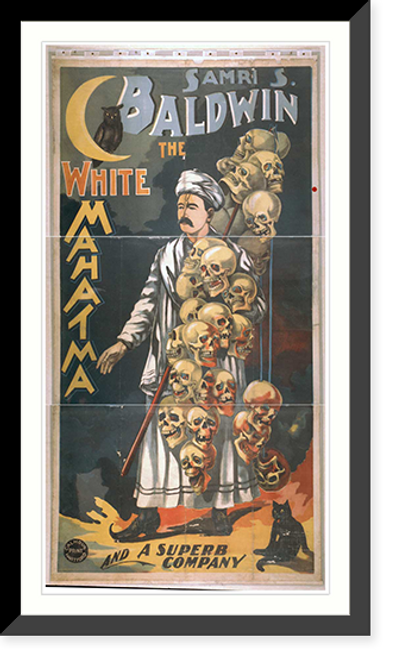 Historic Framed Print, Samri S. Baldwin the white mahatma and a superb company,  17-7/8" x 21-7/8"
