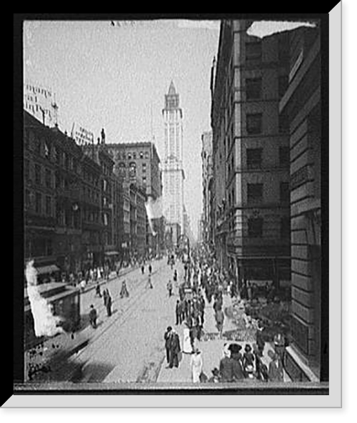 Historic Framed Print, [Broadway, north from Cortlandt Street, New York, N.Y.],  17-7/8" x 21-7/8"