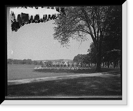 Historic Framed Print, [Cadets returning from dress parade, West Point, N.Y.],  17-7/8" x 21-7/8"
