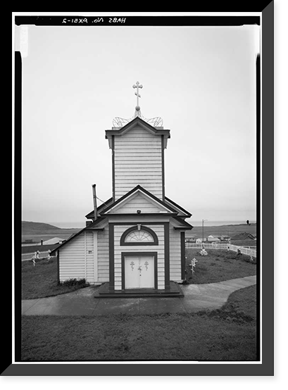 Saints Peter & Paul Russian Orthodox Church, Church Street, Saint Paul, Aleutians West Census Area, AK - 2, Antique Print