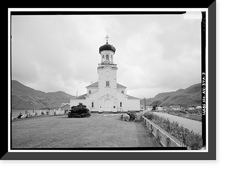 Holy Ascension Russian Orthodox Church, Unalaska Island, Unalaska, Aleutian Islands, AK - 3, Vintage Print