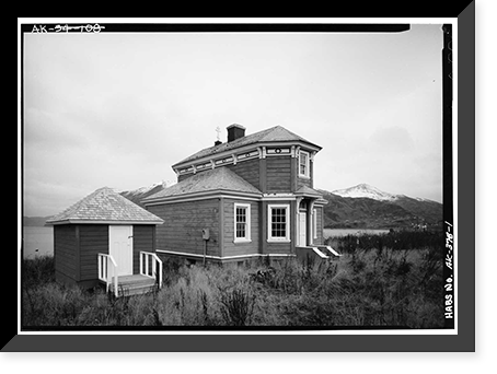 Holy Ascension Russian Orthodox Church, Bishop's House, Unalaska Island, Unalaska, Aleutian Islands, AK, Historic Print