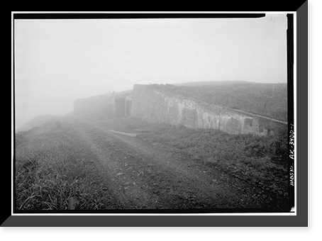 Historic Framed Print, Naval Operating Base Dutch Harbor & Fort Mears, Ulakta Head Fixed Defense Installation Magazine, Unalaska, Aleutian Islands, AK,  17-7/8" x 21-7/8"