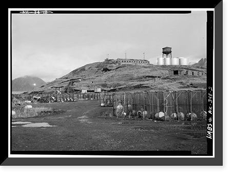 Naval Operating Base Dutch Harbor & Fort Mears, Joint Command Post, Unalaska, Aleutian Islands, AK - 2 Classic, Antique Print