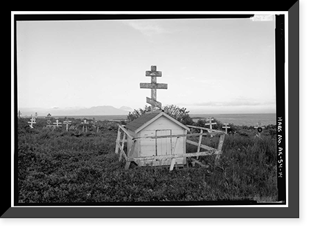 Protection of the Holy Thestokos Russian Orthodox Church, Kodiak Island, Akhiok, Kodiak Island Borough, AK - 14, Historic Print
