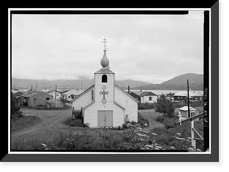 Three Saints Russian Orthodox Church, Kodiak Island, Old Harbor, Kodiak Island Borough, AK - 3, Vintage Poster