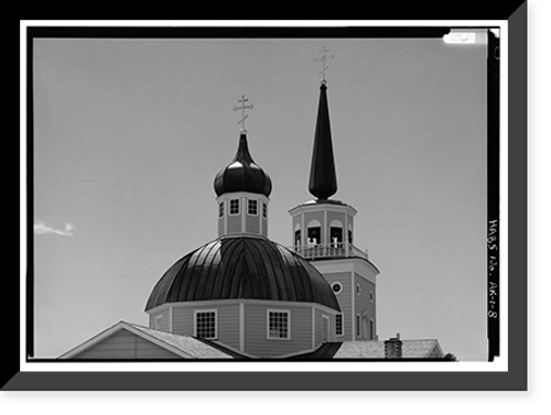 Historic Framed Print, Saint Michael's Cathedral, Lincoln Street, Sitka, Sitka Borough, AK - 8,  17-7/8" x 21-7/8"