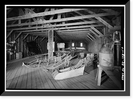 Fort Egbert, Mule Barn, Yukon River at Mission Creek, Eagle vicinity, Southeast Fairbanks Census Area, AK - 10, Antique Wall Art