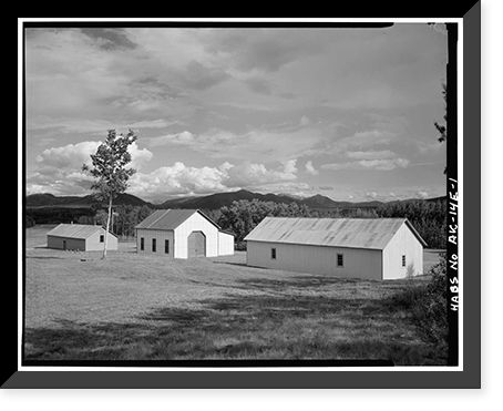 Fort Egbert, Quartermaster Warehouse, Yukon River at Mission Creek, Eagle vicinity, Southeast Fairbanks Census Area, AK Classic, Antique Poster