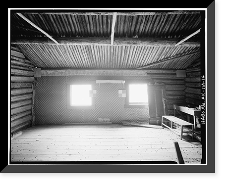 Valdez-Fairbanks Trail Roadhouses, Sullivan Roadhouse, Fort Greely, AK - 16, Historic Print