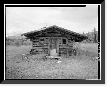 Town of Chisana, U.S. Commissioner's Residence, Chisana, Valdez-Cordova Census Area, AK, Antique Print