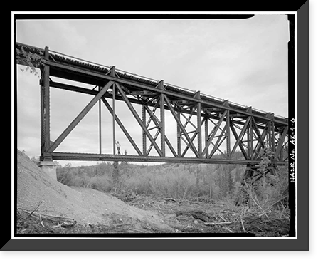 Kuskalana Bridge, Mile 146 of Copper River & Northwestern Road, Chitina vicinity, Valdez-Cordova Census Area, AK - 6, Historic Print
