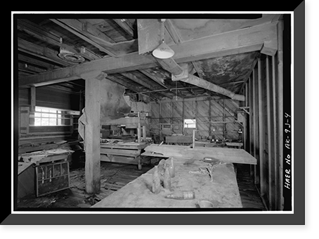 Green Butte Copper Company, Bunkhouse (Upper camp), McCarthy Creek 12 miles Northeast of McCarthy, McCarthy vicinity, Valdez-Cordova Census Area, AK - 4 Classic, Antique Poster