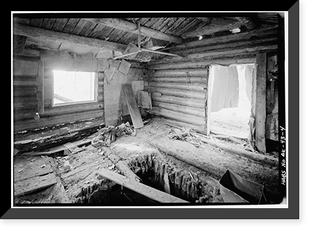 George McGregor Cabin, Yukon River near Coal Creek, Circle vicinity, Yukon-Koyukuk Census Area, AK - 4 Classic, Historic Print