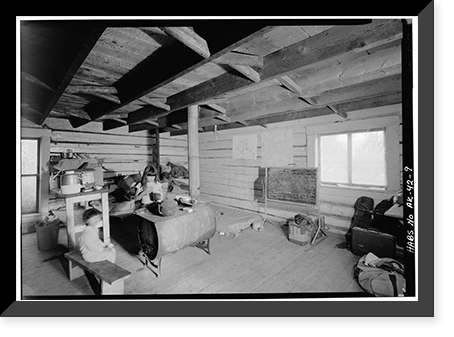 Frank Slaven Roadhouse, Yukon River at Coal Creek, Circle vicinity, Yukon-Koyukuk Census Area, AK - 8, Antique Wall Art