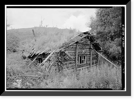 James Minano Cabin, Slate Creek at Koyukuk River, Bettles Vicinity, Coldfoot, Yukon-Koyukuk Census Area, AK - 3, Vintage Wall Art