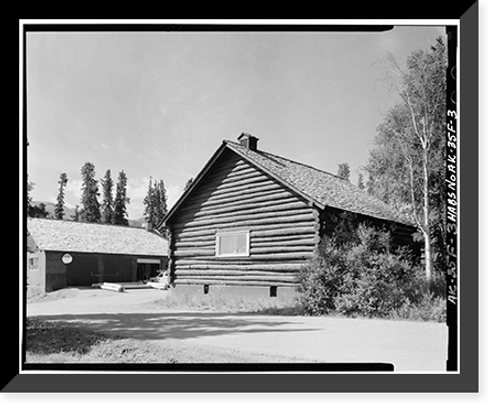 Historic Framed Print, Mount McKinley Headquarters, Warehouse, McKinley Station, AK - 3,  17-7/8" x 21-7/8"