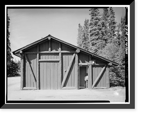 Mount McKinley Headquarters, Ranger Cache & Garage, McKinley Station, AK - 2, Historic Print