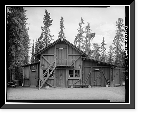 Mount McKinley Headquarters, Dog Feed Cache & Sled Storage, McKinley Station, AK - 2 Classic, Vintage Wall Art