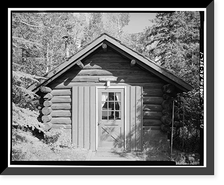 Mount McKinley Headquarters, Electric Light Plant, McKinley Station, AK, Historic Print