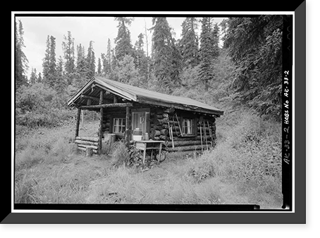 Pearson Cabin, near Toklat River, McKinley Station, AK - 2, Antique Wall Art