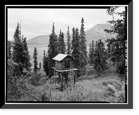 Pearson Cabin, near Toklat River, McKinley Station, AK - 6 Classic, Vintage Print