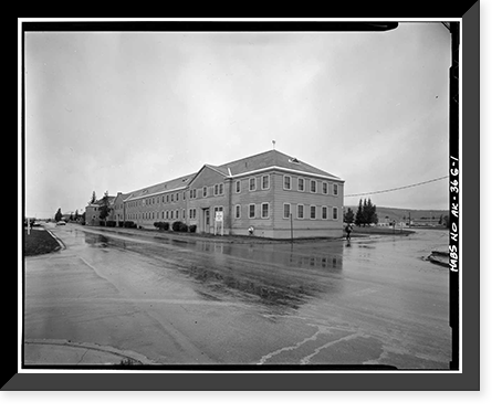 Ladd Field, Bachelor Officer Quarters, Fort Wainwright, Fairbanks, Fairbanks North Star Borough, AK, Antique Wall Art