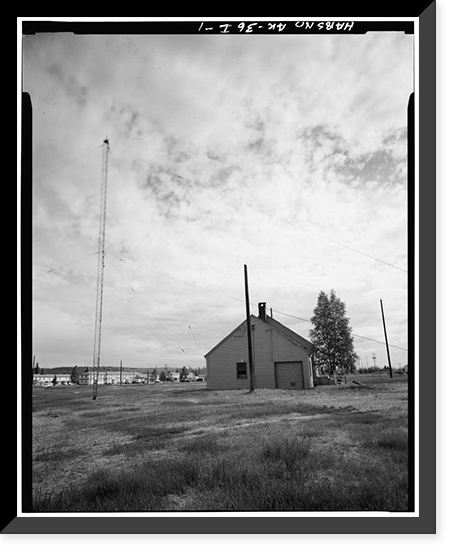 Ladd Field, Radio Station, Fort Wainwright, Fairbanks, Fairbanks North Star Borough, AK, Antique Wall Art