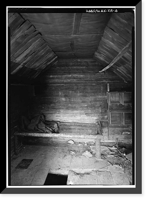 Historic Framed Print, Iditarod Trail Shelter Cabins, Skwentna Crossing Shelter Cabin, Skwentna, Matanuska-Susitna Borough, AK - 4,  17-7/8" x 21-7/8"