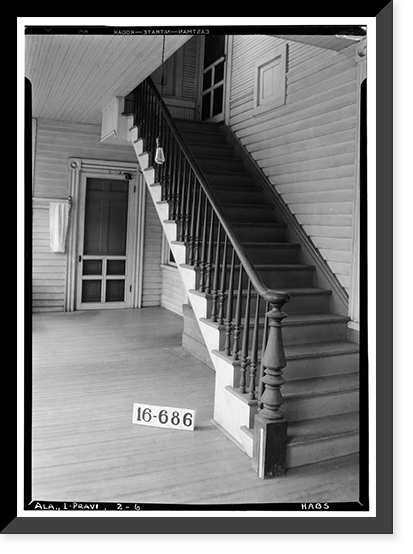 Daniel Pratt House, Autauga Creek, Prattville, Autauga County, AL - 6, Vintage Print