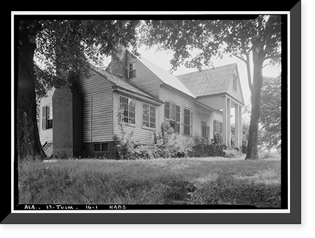 Carl Rand House, 501 East Third Street, Tuscumbia, Colbert County, AL Classic, Antique Print
