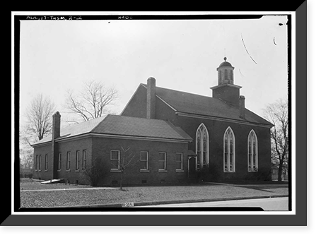 First Presbyterian Church, East Fourth & North Broad Streets, Tuscumbia, Colbert County, AL - 2, Vintage Print