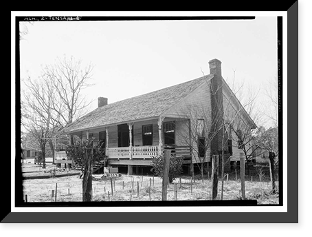 Tunstall House, State Highway 59, Tensaw, Baldwin County, AL, Antique Poster