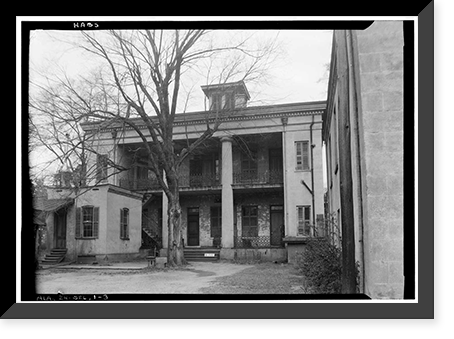 Watts-Parkman-Gillman House, 713 Mabry Street, Selma, Dallas County, AL - 3, Antique Print