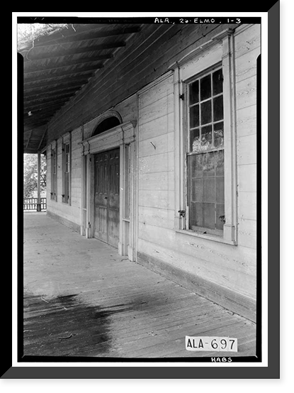 Governor Benjamin Fitzpatrick House, State Route 14 vicinity, Elmore vicinity, Elmore County, AL - 3, Vintage Poster