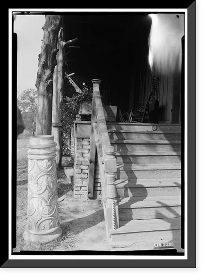 Virginia Glover House, County Roads 19 & 4, Forkland, Greene County, AL - 4, Historic Print