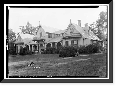 Waldwic House & Outbuildings, State Route 69, Gallion, Hale County, AL, Antique Wall Art