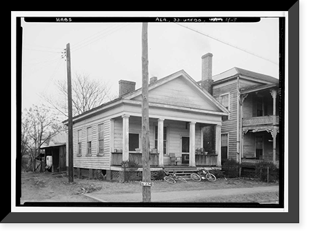 Governor Thomas Seay House, East Main & Whelan Streets, Greensboro, Hale County, AL - 8, Vintage Print