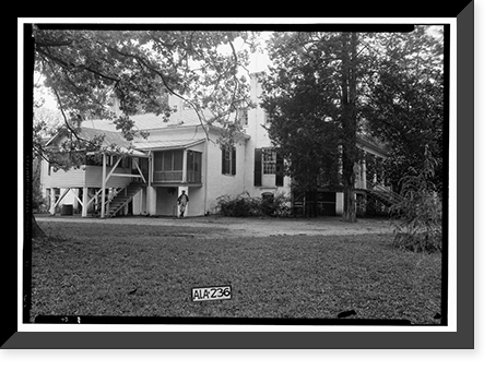 Governor Samuel Pickens House, State Route 14, Sawyerville vicinity, Hale County, AL - 21, Antique Poster