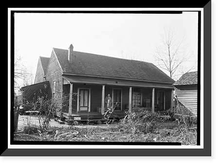 Oates-Danzey House, West Washington & Trawick Streets, Abbeville, Henry County, AL - 2, Historic Print