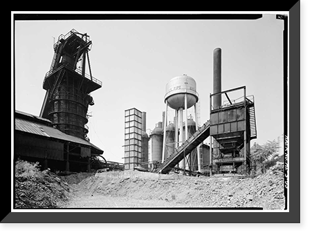 Sloss-Sheffield Steel & Iron, First Avenue North Viaduct at Thirty-second Street, Birmingham, Jefferson County, AL - 52, Vintage Print