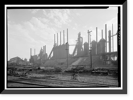 Woodward Coal & Iron Company Furnace, Opossum Creek vicinity, Woodward, Jefferson County, AL - 3, Antique Print